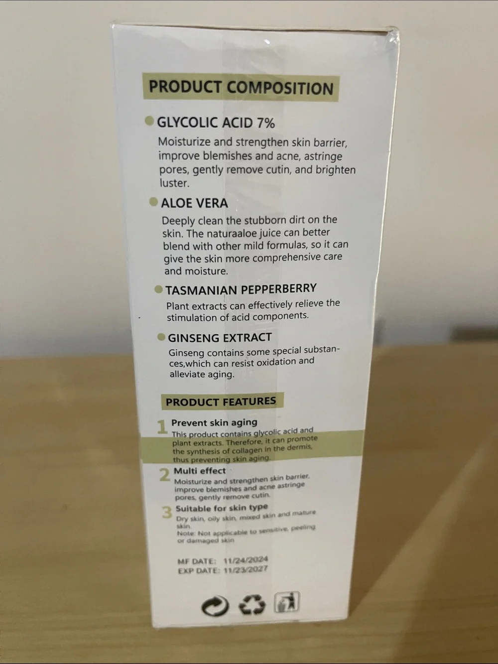 Glycolic Acid 7% Toning Solution - 8.44 Fluid Ounces